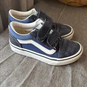 Vans Kids Navy and White Sneakers